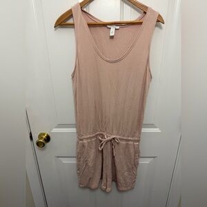 Daily Ritual Women's Size Small Pale Pink Sleeveless Romper Comfy Loungewear